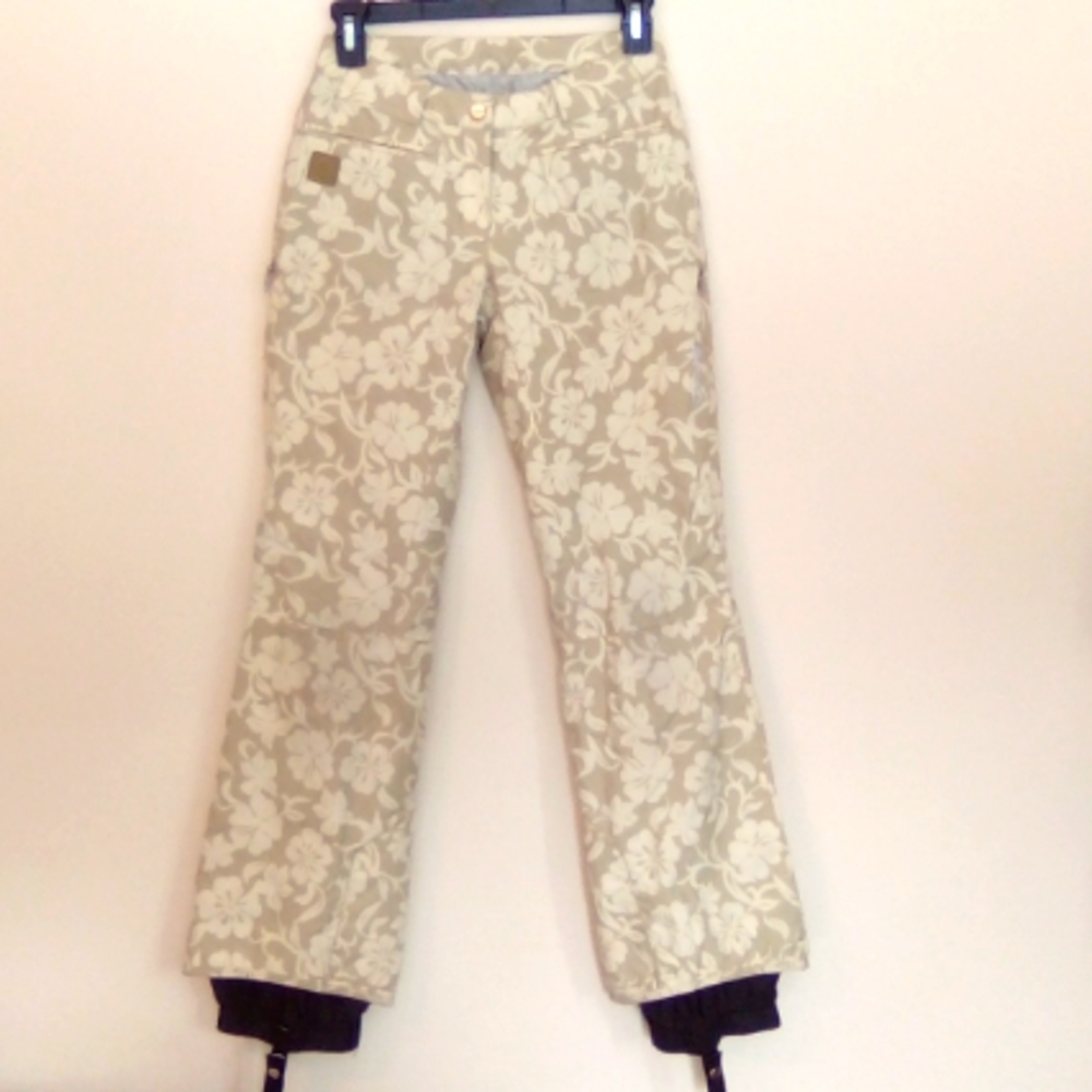Descente Hawaiian Floral Snowpants Size 4